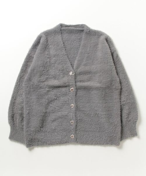 gossip!ロサンゼルス(ゴシップロサンゼルス)の「YUGA フェイクミンクベルベット カーディガン(カーディガン/ボレロ・レディース・ホワイト/グレー/レッド/ブラック・FREE)」の13枚目の写真