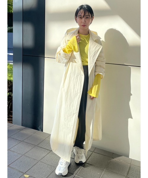 emmi（エミ）の「【emmi atelier】強撚天竺クルーネックカットソー（Tシャツ/カットソー・レディース・ベージュ/イエロー/ダークグレー/ホワイト・FREE）」の16枚目の写真