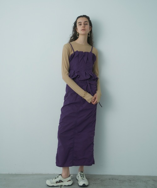 emmi（エミ）の「【emmi atelier】強撚天竺クルーネックカットソー（Tシャツ/カットソー・レディース・ベージュ/イエロー/ダークグレー/ホワイト・FREE）」の10枚目の写真