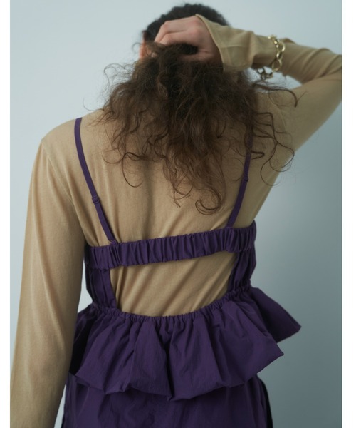 emmi（エミ）の「【emmi atelier】強撚天竺クルーネックカットソー（Tシャツ/カットソー・レディース・ベージュ/イエロー/ダークグレー/ホワイト・FREE）」の11枚目の写真