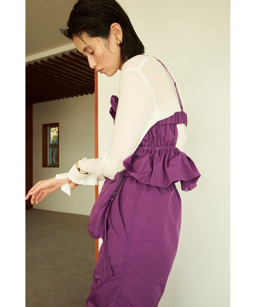 emmi（エミ）の「【emmi atelier】強撚天竺クルーネックカットソー（Tシャツ/カットソー・レディース・ベージュ/イエロー/ダークグレー/ホワイト・FREE）」の9枚目の写真