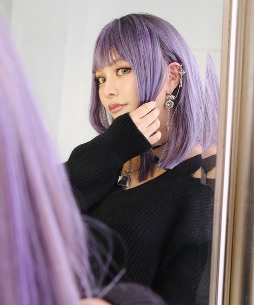 イヤーカフ付ハート十字架ピアス（ピアス（両耳用））｜Diable