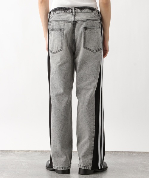 REmastered（リマスタード）の「【REmastered】ドッキングサイドラインジャージ/ルーズフィットストレートデニムパンツ（デニムパンツ・メンズ・グレー/ブルー・MEDIUM/LARGE）」の10枚目の写真