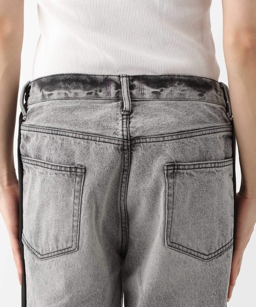 REmastered（リマスタード）の「【REmastered】ドッキングサイドラインジャージ/ルーズフィットストレートデニムパンツ（デニムパンツ・メンズ・グレー/ブルー・MEDIUM/LARGE）」の11枚目の写真