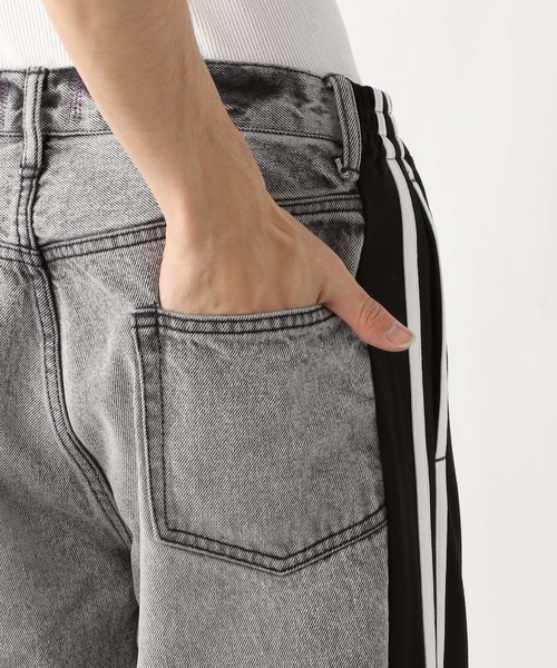 REmastered（リマスタード）の「【REmastered】ドッキングサイドラインジャージ/ルーズフィットストレートデニムパンツ（デニムパンツ・メンズ・グレー/ブルー・MEDIUM/LARGE）」の12枚目の写真