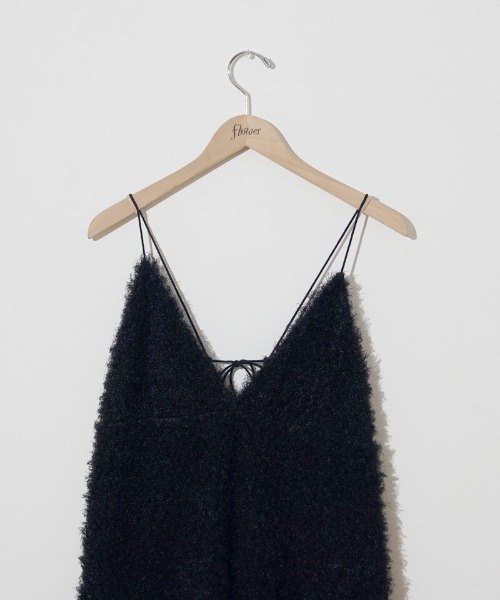 flower（フラワー）の「プードルキャミワンピース（ワンピース・レディース・ブラック/アイボリー・FREE）」の4枚目の写真