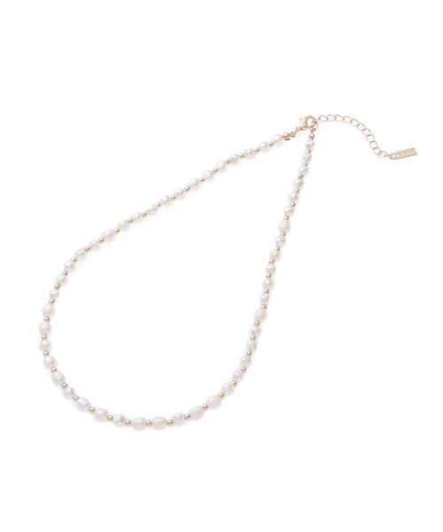 INDIVI（インディヴィ）の「◆【淡水パール】パールショートネックレス（ネックレス・レディース・シルバー系4/ゴールド系4・00）」の4枚目の写真