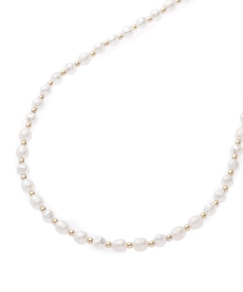 INDIVI（インディヴィ）の「◆【淡水パール】パールショートネックレス（ネックレス・レディース・シルバー系4/ゴールド系4・00）」の3枚目の写真