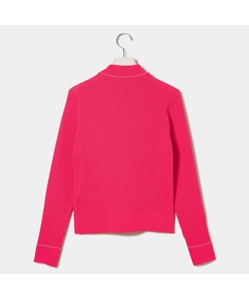 VIVA HEART(ビバハート)の「【VIVA HEART/GOLF】アイレットワッフル編みニット(ニット/セーター・レディース・ブラック/ピンク/オフホワイト/サックスブルー・40/42/38)」の13枚目の写真