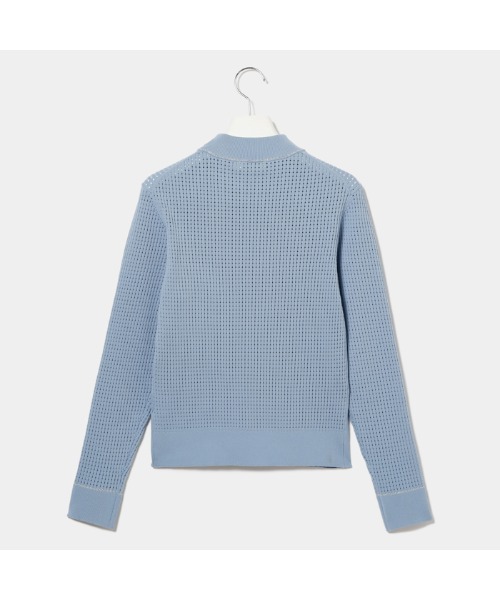 VIVA HEART(ビバハート)の「【VIVA HEART/GOLF】アイレットワッフル編みニット(ニット/セーター・レディース・ブラック/ピンク/オフホワイト/サックスブルー・40/42/38)」の15枚目の写真