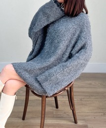 ロングシャギーニット