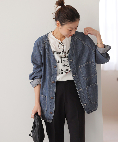 6roku PAYDAY 別注　デニムジャケット 楽天市場】【別注】＜PAY DAY * 6(ROKU)＞SHORT COVERALLS DENIM