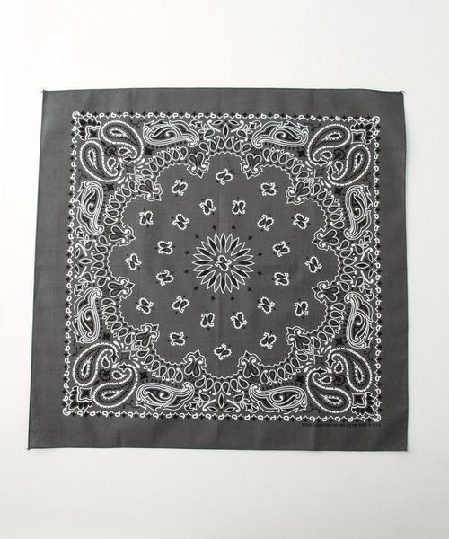 Another Edition(アナザーエディション)の「◆HAV A HANK◆バンダナ/HAV A HANK BANDANNA(バンダナ/スカーフ・レディース・ホワイト/ダークグレー/レッド/ネイビー/ベージュ/その他1/グレー/ワインレッド/イエロー/ライトグレー/ケリー・フリー)」の5枚目の写真
