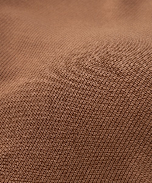 YU'NOW（ユナウ）の「カジュアルリブチューブブラ（チューブトップ・レディース・ブラウン/ブラック・M/L）」の3枚目の写真