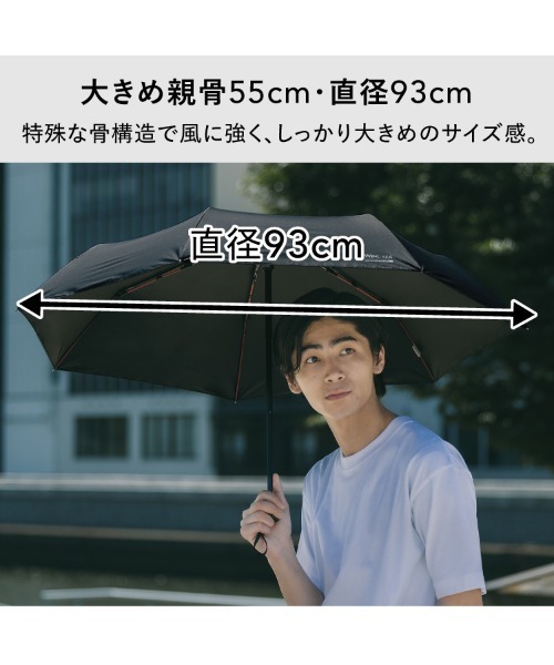 IZA(イーザ)の「IZA【耐風】 完全遮光100% メンズ 日傘 折りたたみ 晴雨兼用 Wpc. WIND RESISTANCE(折りたたみ傘・レディース・ネイビー/ベージュ/ブラック/オフホワイト/グレー/シルバー/ホワイト×ブラック/ベージュ系その他/ホワイト×ライトグレー・FREE)」の21枚目の写真