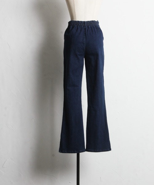 tocco closet（トッコ　クローゼット）の「裾パール付きウエストスカラップカットパンツ（その他パンツ・レディース・ブルー/ブラック・M）」の17枚目の写真