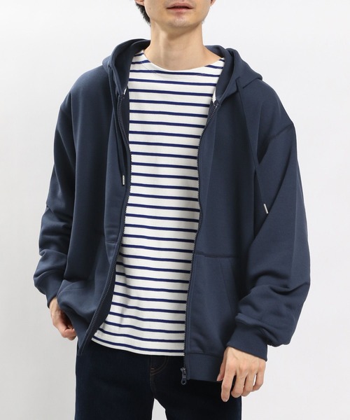 GLOBAL WORK Smile Seed Store(グローバルワーク スマイルシードストア)の「ドライ裏毛ジップパーカー/984043(パーカー・メンズ・グレー/ネイビー/ブラック・SMALL/MEDIUM/X-LARGE/LARGE)」の19枚目の写真