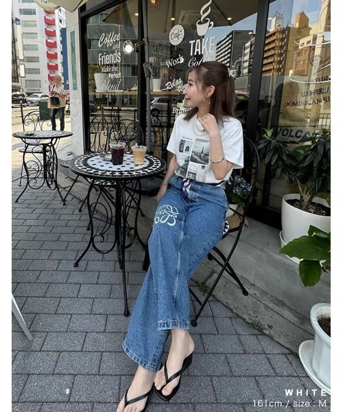 [UVカット][接触冷感][紫外線対策]シーンナリーフォトプリントTシャツ