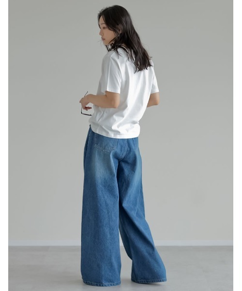 Re:EDIT（リエディ）の「[リニューアル][UVカット][接触冷感][紫外線対策]PARISシティスケープTシャツ（Tシャツ/カットソー・レディース・ホワイト/ブラック/チャコールグレー/ベージュ・MEDIUM/LARGE）」の7枚目の写真