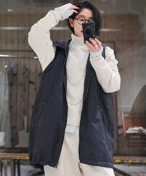 Journal Standard luxe 23ss タフタナカワタベスト タフタナカワタ スタンドベスト（ダウン・中綿ベスト）｜journal