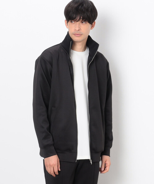 COMME CA ISM(コムサイズム)の「【セットアップ対応】ファンクショナルジャージ ジップアップブルゾン(ブルゾン・メンズ・チャコール/ブラック・M/L)」の1枚目の写真