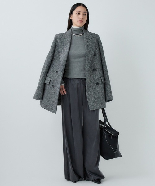 Chaos（カオス）の「Chaos(カオス)/◇大草直子さん着用◇ モーラワイドワイドパンツ　【セットアップ可】（その他パンツ・レディース・スカイブルー系/イエロー系その他/ブラック/ネイビー/グレー/グレー系その他/レモンイエロー/ダークネイビー/ブラウン/アイボリー/ダークブラウン/グレー系その他2/チャコール・FREE）」の21枚目の写真