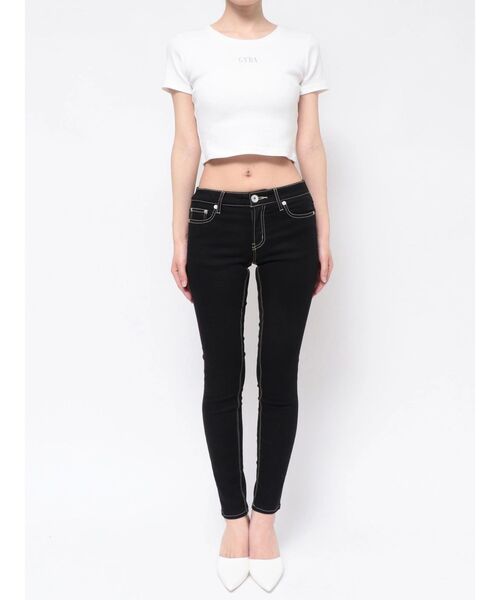 GYDA（ジェイダ）の「J/W ワンウォッシュスキニーPT（デニムパンツ