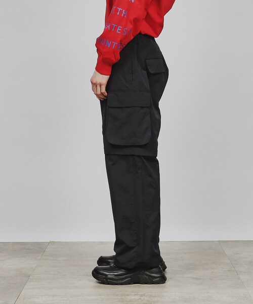 tk.TAKEO KIKUCHI(ティーケータケオキクチ)の「◆デタッチャブルワイドパンツ(その他パンツ・メンズ・グレー/ブラック・02/03)」の5枚目の写真