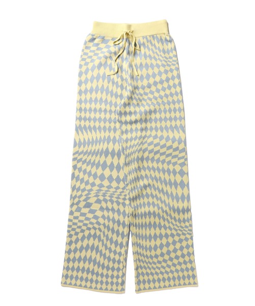 jouetie（ジュエティ）の「ジャカードニットパンツ（その他パンツ・レディース・イエロー/ピンク/ブラック・MEDIUM）」の4枚目の写真