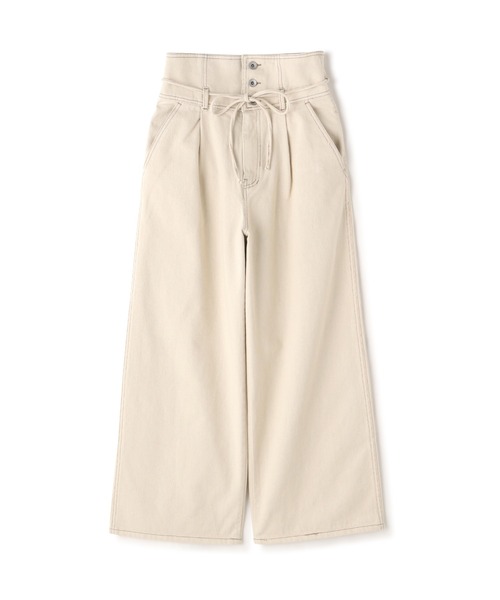 FREE'S MART(フリーズマート)の「ウエスト折り返し2WAYタックワイドデニム(デニムパンツ・レディース・ホワイト系その他/ライトインディゴブルー・SMALL/MEDIUM)」の3枚目の写真