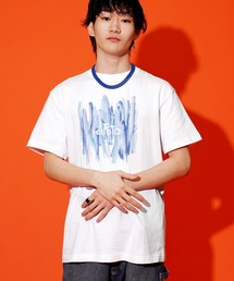 EF DOM TO DO（イーエフダムトゥードゥー）の「グラフィック ペイント Tシャツ 半袖 プリント ショートスリーブ カットソー（Tシャツ/カットソー）」