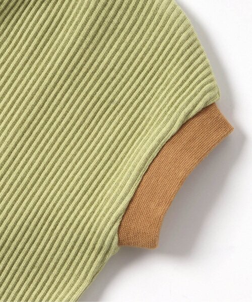 p.premier(ピードットプルミエ)の「イロチ買いしたいシンプルリブロンパース(ロンパース・キッズ・ブルー/グレー/アイボリー/ブラウン/グリーン/ピンク・60/70/80)」の15枚目の写真