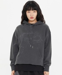 ROMANTIC CROWN（ロマンティッククラウン）の「A'GEM/9 × .kom『ROMANTIC CROWN/ロマンティッククラウン』SHINING LOGO WASHED HOODIE/ロゴワッシング プルオーバーパーカー（パーカー）」