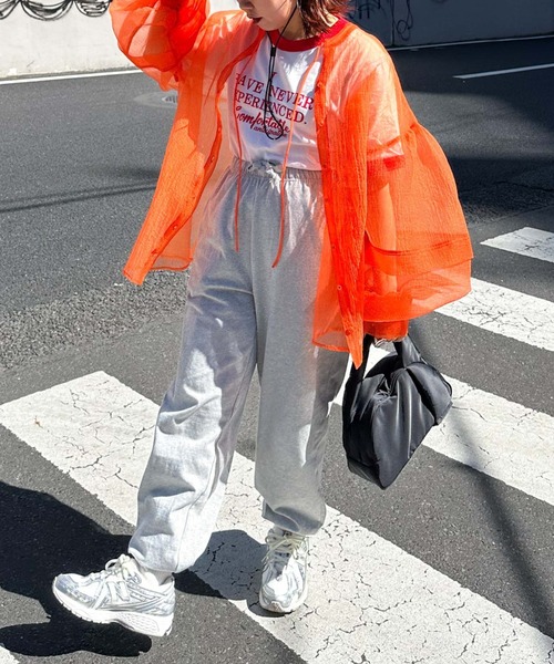 archives（アルシーヴ）の「〈limited〉SHEER 2WAY BLOUSE（シャツ/ブラウス・レディース・ブルー/アイボリー/オレンジ・MEDIUM）」の10枚目の写真