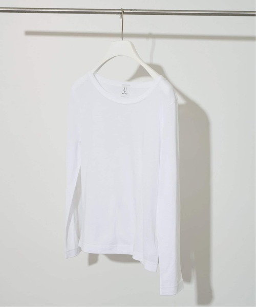 U by SPICK&SPAN(ユーバイスピックアンドスパン)の「C/NYシアートップス(Tシャツ/カットソー・レディース・ブルー/アイボリー/ブラック・FREE)」の2枚目の写真