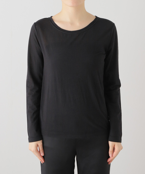 U by SPICK&SPAN(ユーバイスピックアンドスパン)の「C/NYシアートップス(Tシャツ/カットソー・レディース・ブルー/アイボリー/ブラック・FREE)」の21枚目の写真
