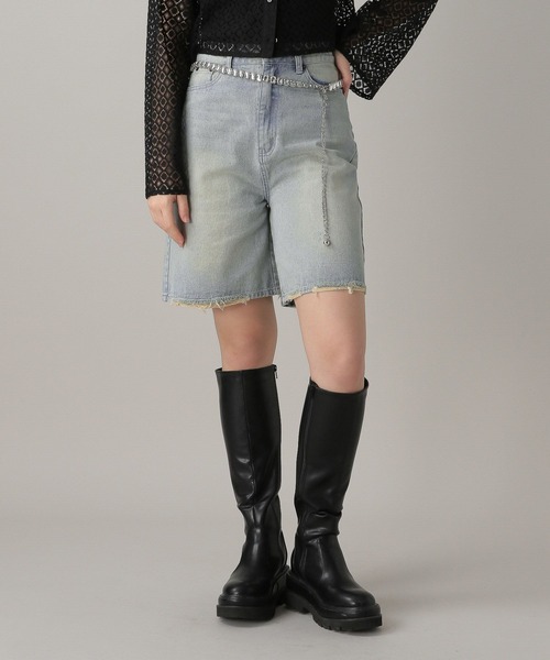 FOREVER 21（フォーエバー トゥエンティーワン）の「【2024SS】デニムハーフパンツ（デニムパンツ・レディース・ブラック/ブルー・SMALL/MEDIUM）」の14枚目の写真