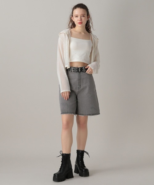 FOREVER 21（フォーエバー トゥエンティーワン）の「【2024SS】デニムハーフパンツ（デニムパンツ・レディース・ブラック/ブルー・SMALL/MEDIUM）」の15枚目の写真