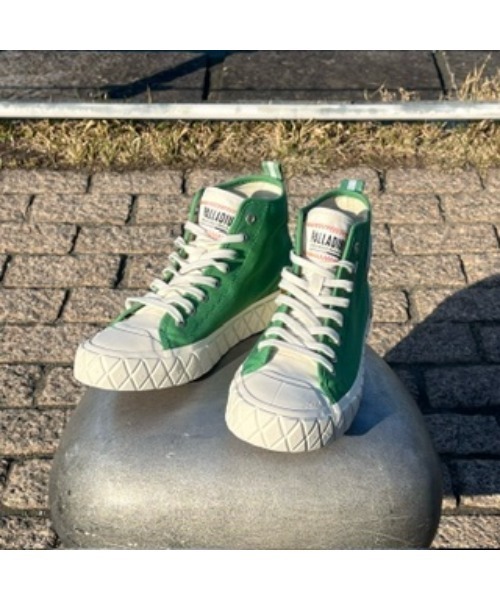 PALLADIUM（パラディウム）の「PALLADIUM/パラディウム PALLA ACE CHUKKA ORG（スニーカー・メンズ・ホワイト/グリーン/ブラック/ピンク/レッド/エメラルド・23cm/23.5cm/24cm/24.5cm/25cm/25.5cm/26cm/26.5cm/27cm/27.5cm/28cm/22.5cm/29cm）」の3枚目の写真