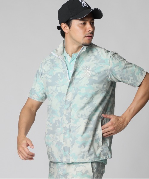 Psycho Bunny（サイコバニー）の「[GOLF]ドットエアー カモバニー 半袖