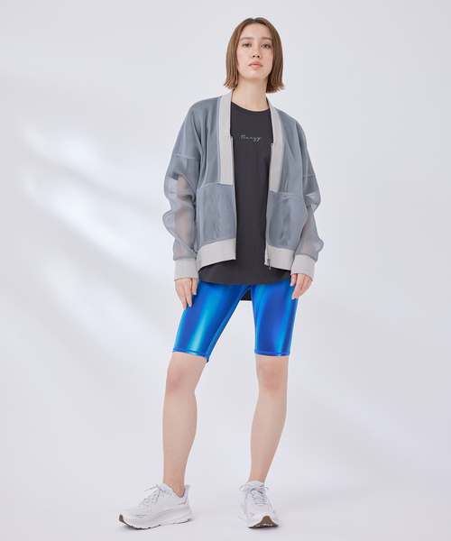 NERGY（ナージー）の「【skin wear】UV & 水陸両用 &保湿 CREORAバイカーパンツ（レギンス/スパッツ・レディース・ブラック/ブルー・M/S）」の11枚目の写真