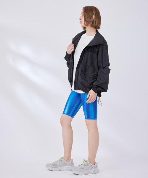 NERGY（ナージー）の「【skin wear】UV & 水陸両用 &保湿 CREORAバイカーパンツ（レギンス/スパッツ・レディース・ブラック/ブルー・M/S）」の8枚目の写真