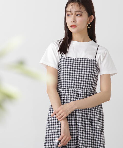 N.（N. Natural Beauty Basic）（エヌエヌナチュラルビューティーベーシック）の「◆シルケットクルーネックＴシャツ（Tシャツ/カットソー・レディース・ベージュ/パープル/ブラック/オフホワイト・MEDIUM）」の20枚目の写真