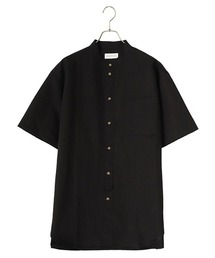 BALLAST ARK / バラストアーク：COTTON LINEN STAND COLLAR SHIRT：BA09-SH002[AST]