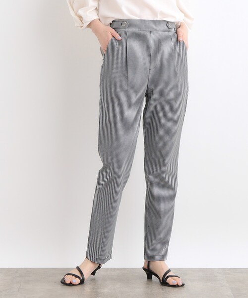 grove（グローブ）の「◆【高身長さん向け＋5cm】＜接触冷感・多サイズ＞サマーハイパーストレッチテーパードパンツ（その他パンツ・レディース・ブラック/カーキ/ブラック系1/ベージュ/ネイビー/ライトグレー系7・02/03/04/05）」の2枚目の写真