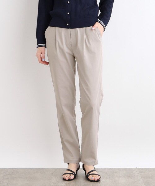 grove（グローブ）の「◆【高身長さん向け＋5cm】＜接触冷感・多サイズ＞サマーハイパーストレッチテーパードパンツ（その他パンツ・レディース・ブラック/カーキ/ブラック系1/ベージュ/ネイビー/ライトグレー系7・02/03/04/05）」の3枚目の写真