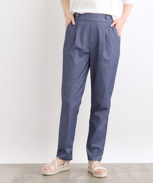 grove（グローブ）の「◆【高身長さん向け＋5cm】＜接触冷感・多サイズ＞サマーハイパーストレッチテーパードパンツ（その他パンツ・レディース・ブラック/カーキ/ブラック系1/ベージュ/ネイビー/ライトグレー系7・02/03/04/05）」の6枚目の写真
