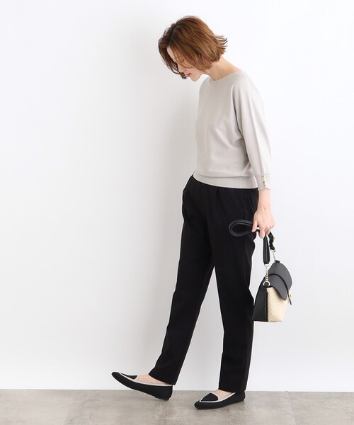 grove（グローブ）の「◆【高身長さん向け＋5cm】＜接触冷感・多サイズ＞サマーハイパーストレッチテーパードパンツ（その他パンツ・レディース・ブラック/カーキ/ブラック系1/ベージュ/ネイビー/ライトグレー系7・02/03/04/05）」の8枚目の写真