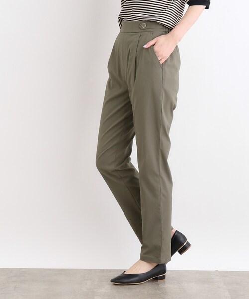 grove（グローブ）の「◆【高身長さん向け＋5cm】＜接触冷感・多サイズ＞サマーハイパーストレッチテーパードパンツ（その他パンツ・レディース・ブラック/カーキ/ブラック系1/ベージュ/ネイビー/ライトグレー系7・02/03/04/05）」の11枚目の写真