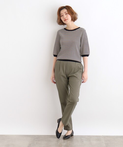 grove（グローブ）の「◆【高身長さん向け＋5cm】＜接触冷感・多サイズ＞サマーハイパーストレッチテーパードパンツ（その他パンツ・レディース・ブラック/カーキ/ブラック系1/ベージュ/ネイビー/ライトグレー系7・02/03/04/05）」の13枚目の写真